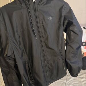 Calvin Klein Black Windbreaker Jacket